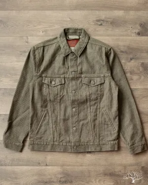 Sashiko Type 3 Jacket - Olive x Olive