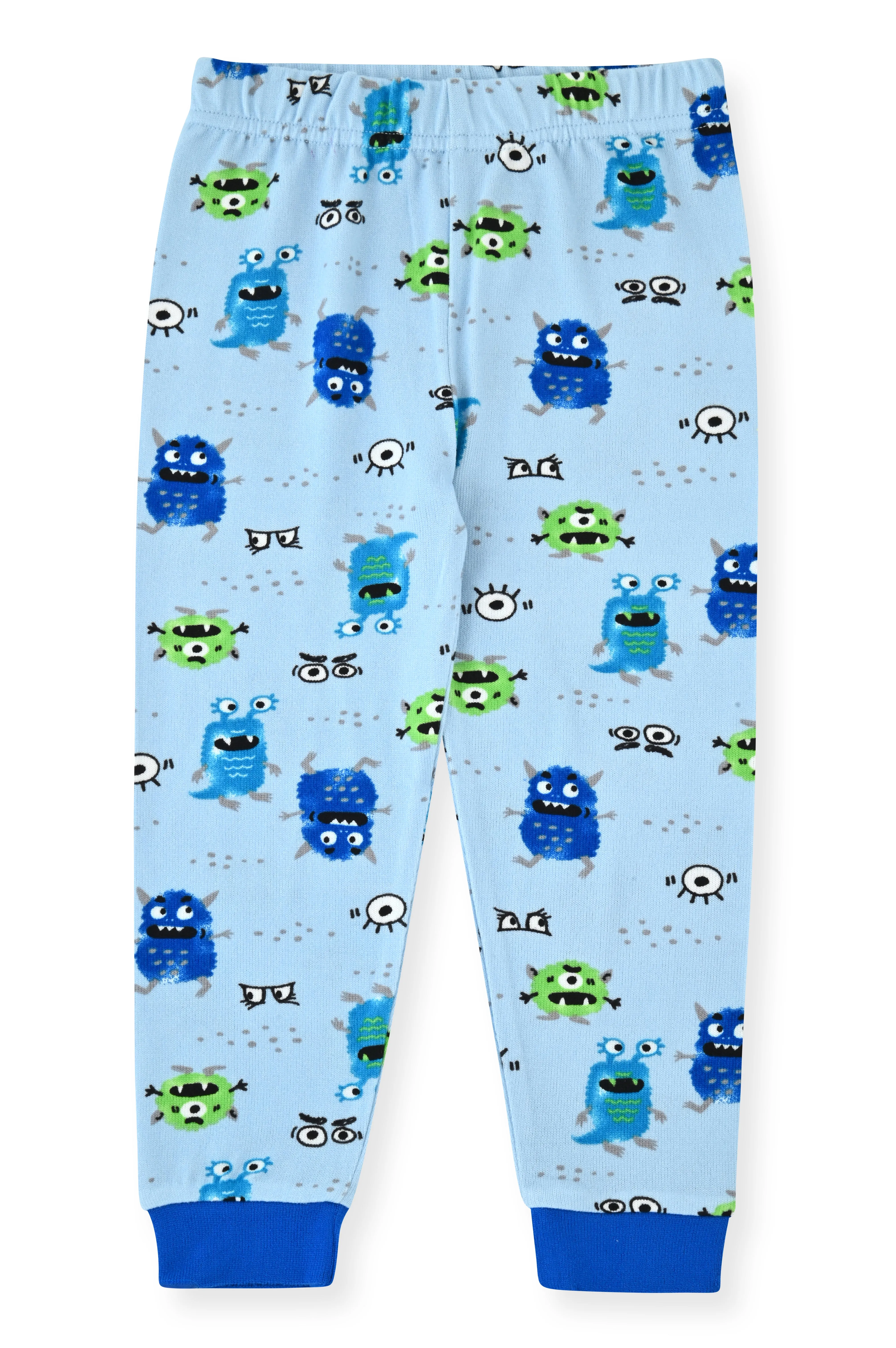 Sleep On It Infant & Toddler Boys 2-Piece Super Soft Jersey Snug-Fit Pajama Set with Matching Socks - Monsters