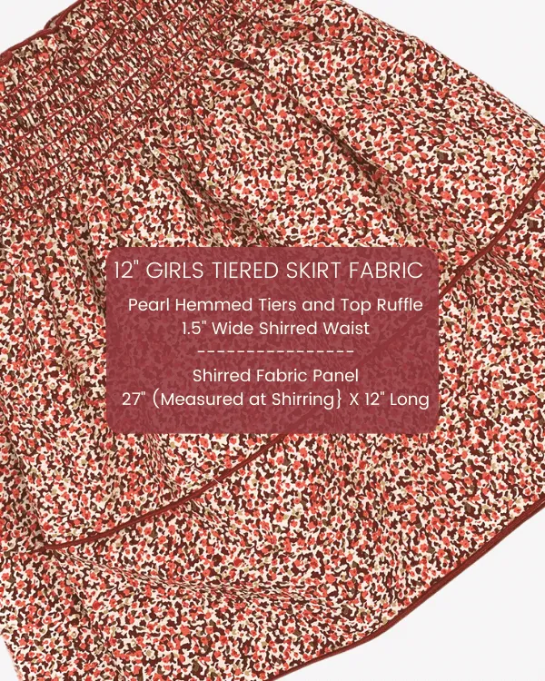 Smocked Shirred Fabric for Skirts | Berry Mini Leopard Print