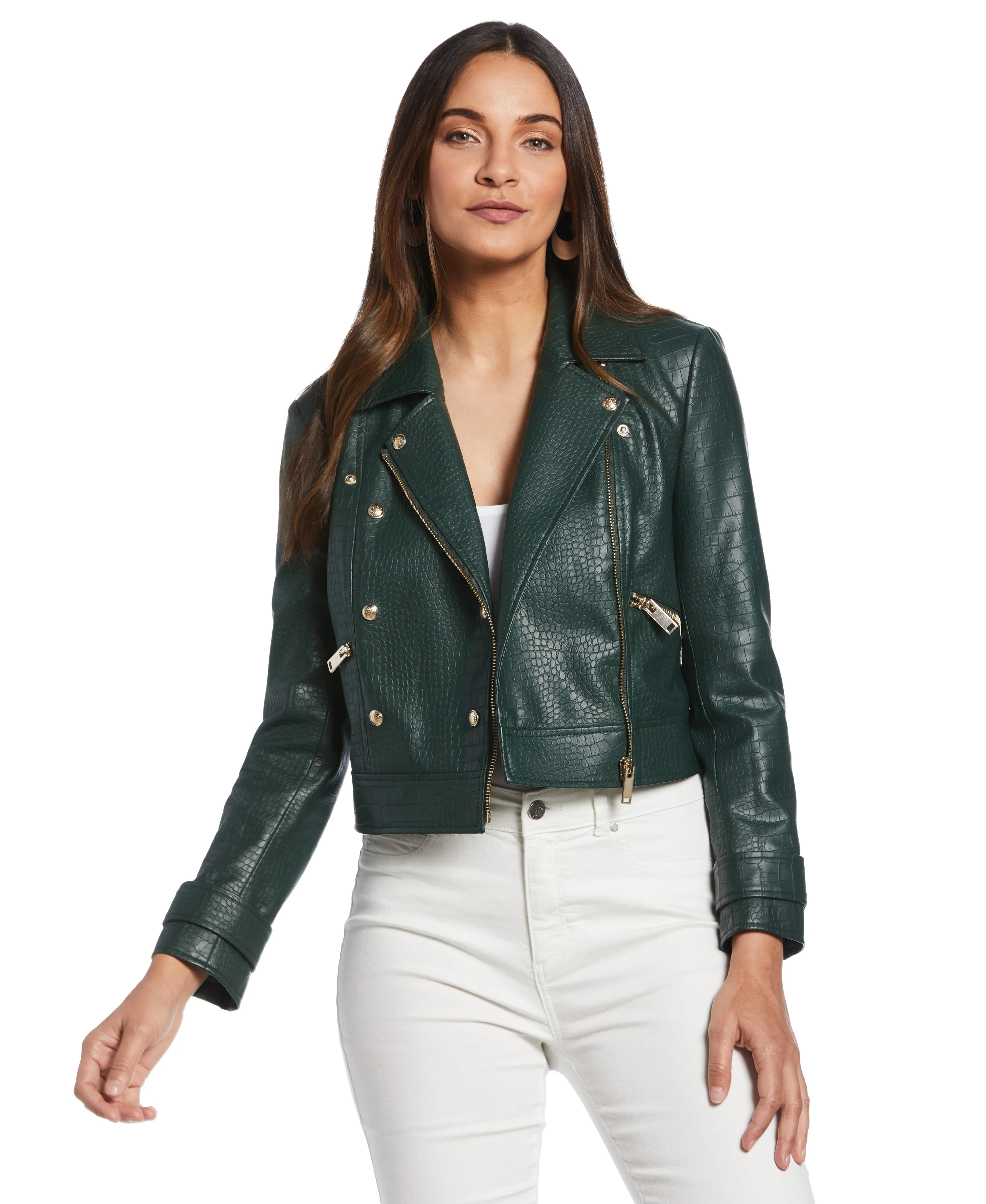 Vegan Leather Moto Jacket