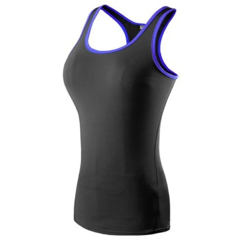 Women Sports Tights Running Yoga Fitness Vest Tee